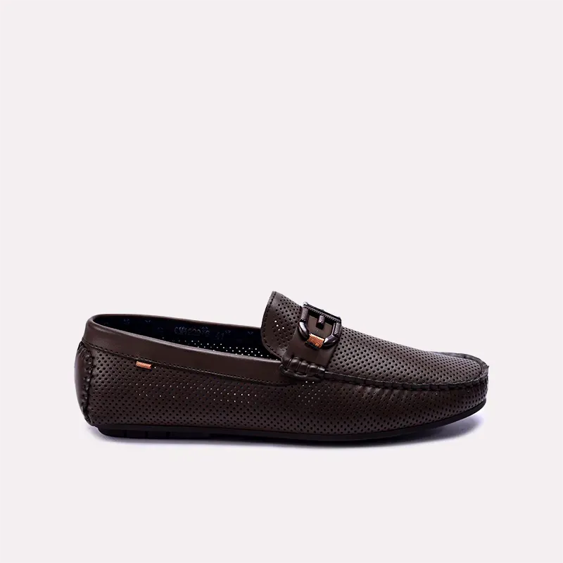 Lysander Brown Perforated Loafers 0130873