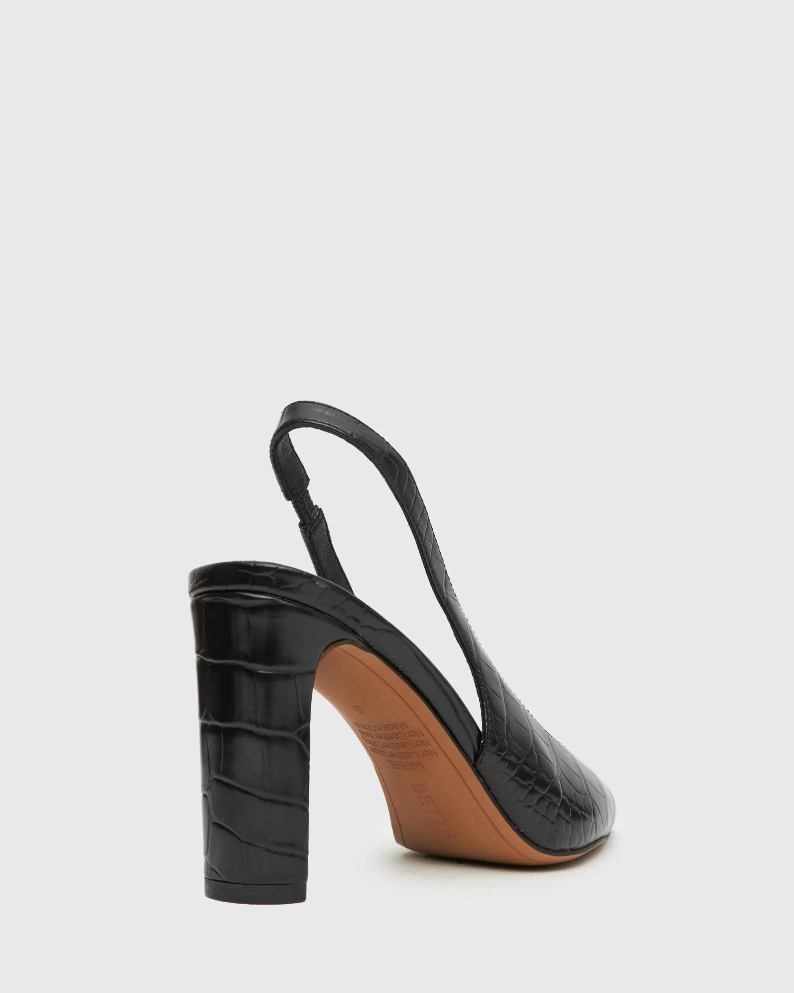 MARVEL Slingback Block Heel Pumps