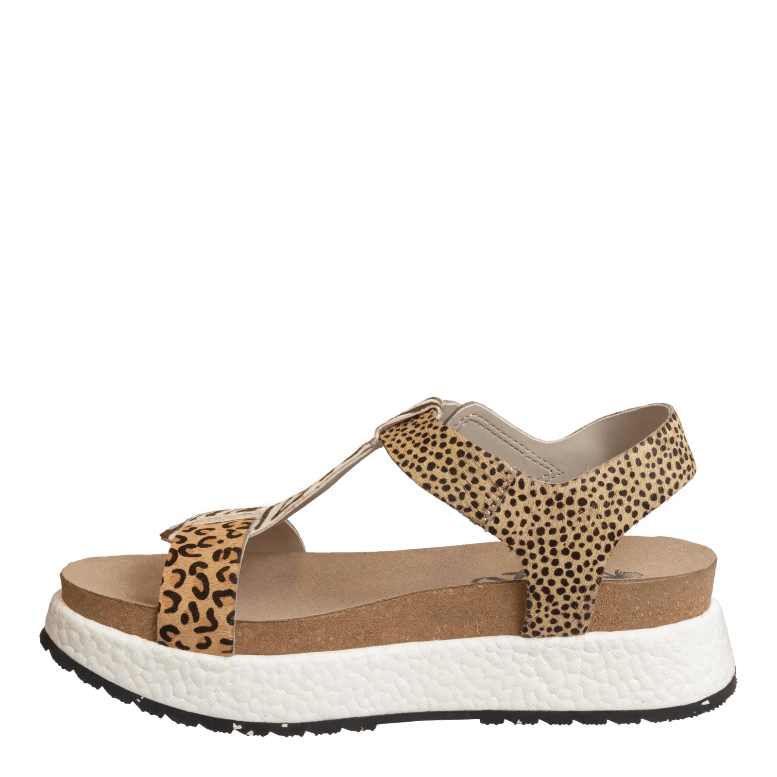 MEND in ANIMAL PRINT Platform Sandals