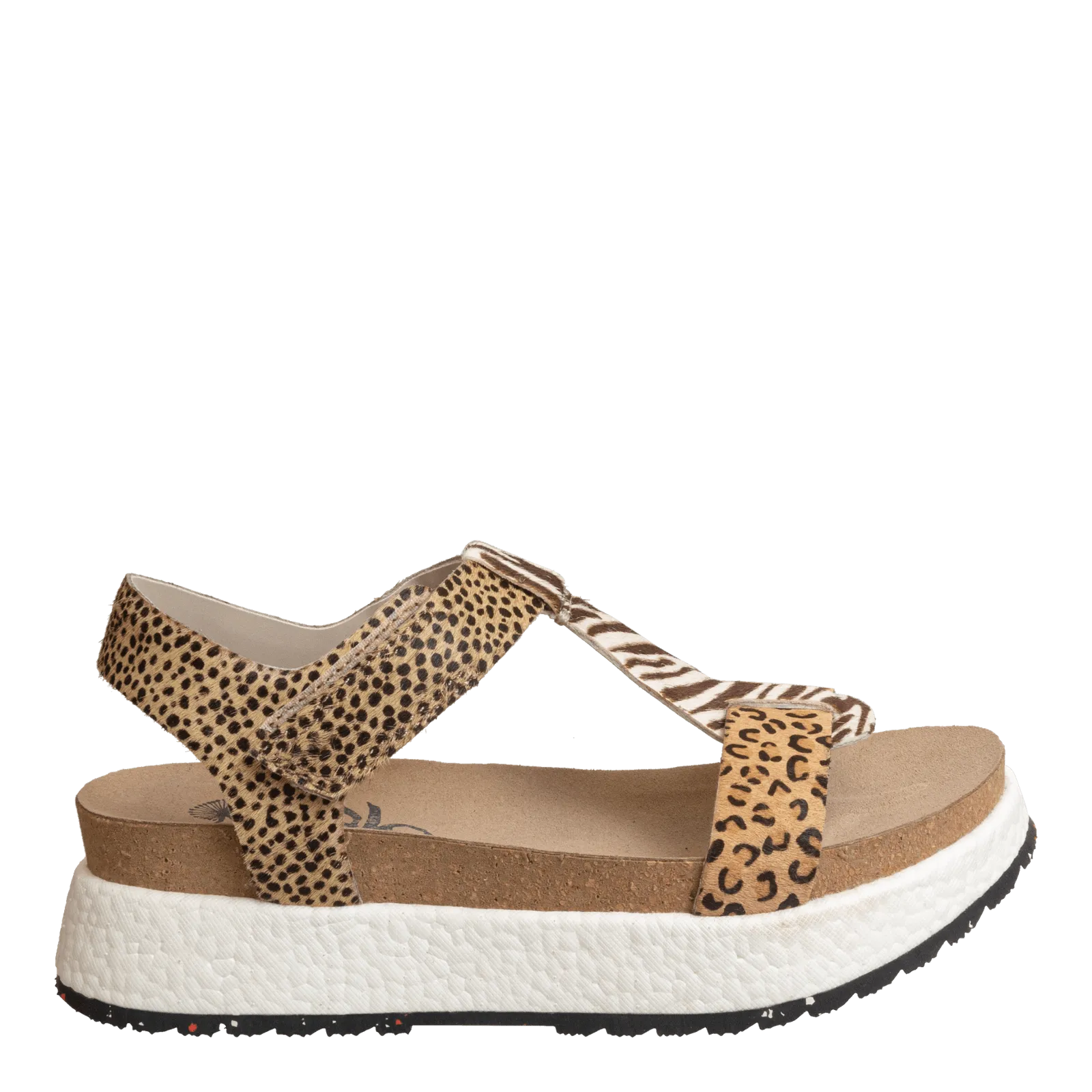 MEND in ANIMAL PRINT Platform Sandals