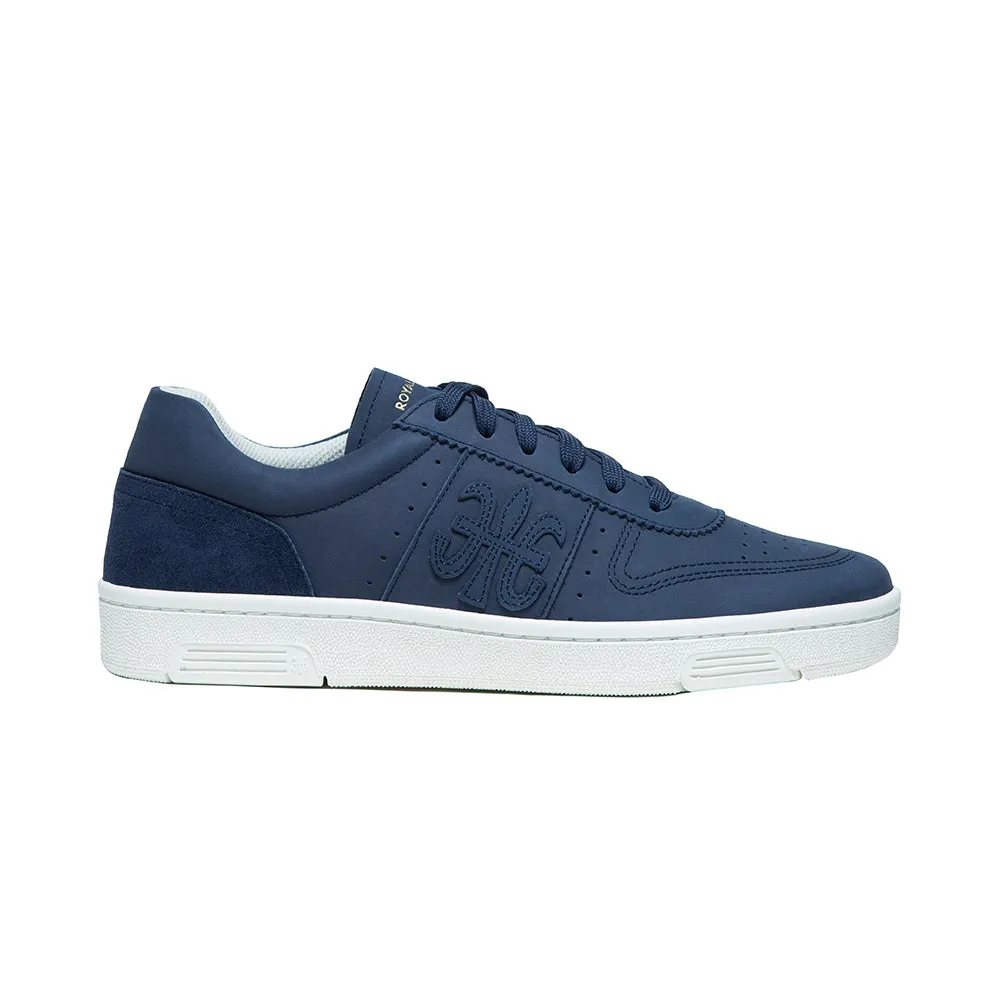 Men's Dreamer Blue Logo Suede Leather Sneakers 08114-555