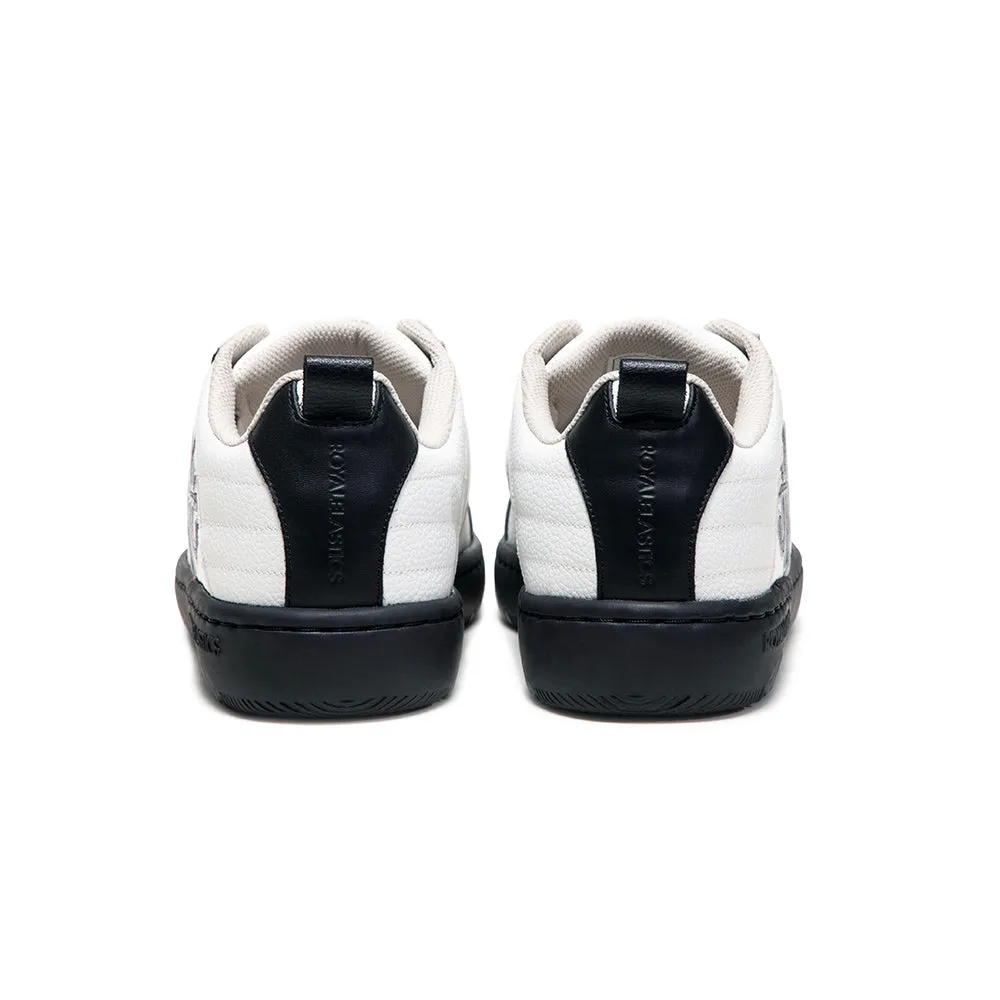 Men's Icon 2.0 White Black Logo Leather Sneakers 06533-089