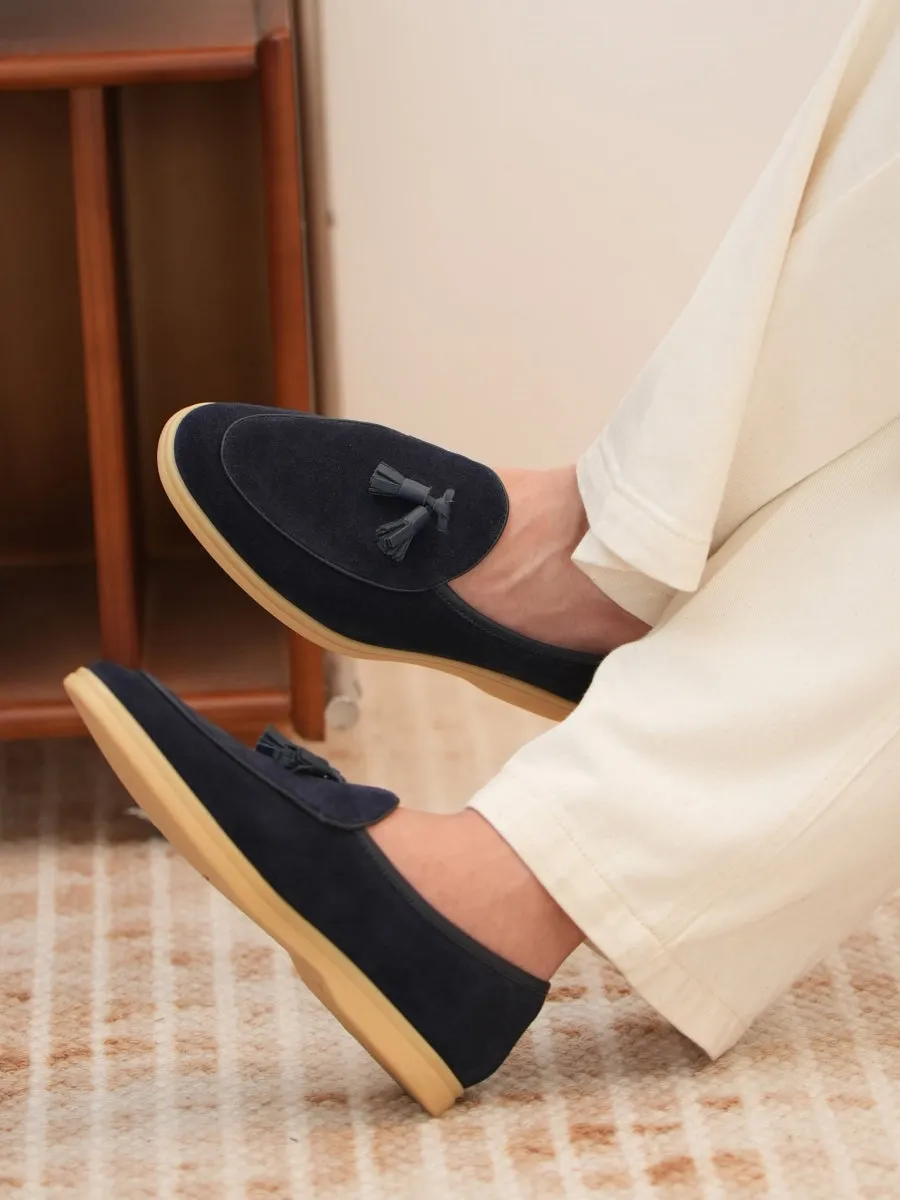 Men's Suede Tassel Loafers