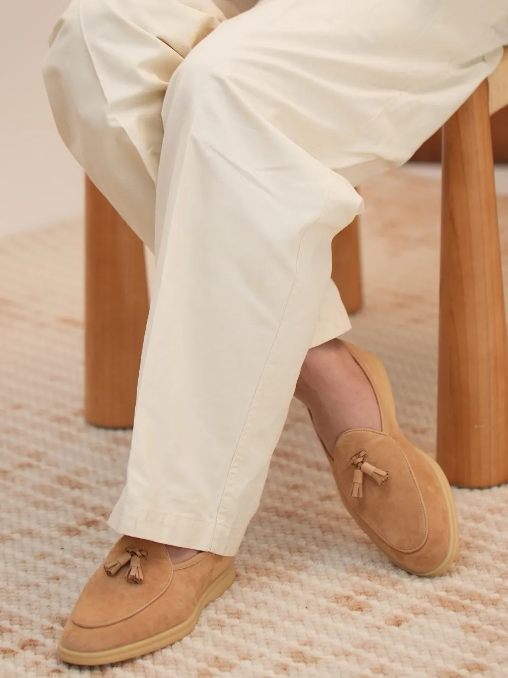 Men's Suede Tassel Loafers