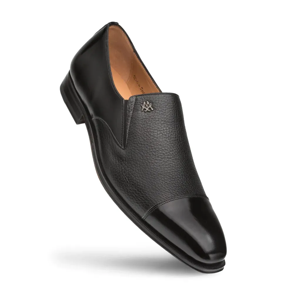 Mezlan Milani Slip on Italian Loafer Shoe-Black