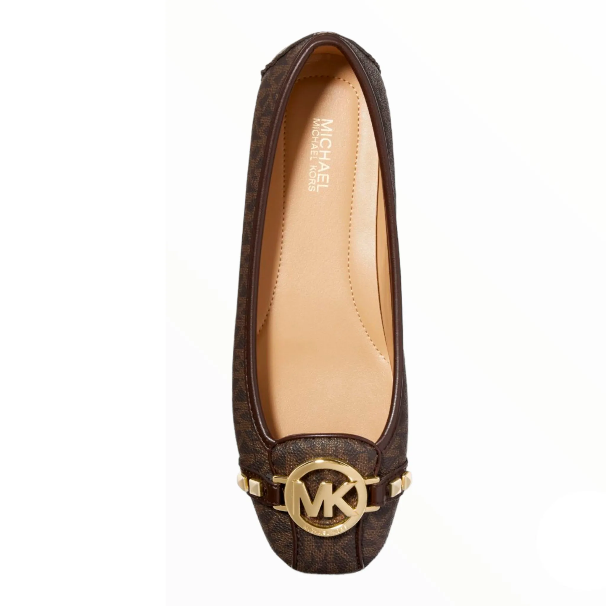 Michael Michael Kors Fulton Studded Logo Moccasins, Brown