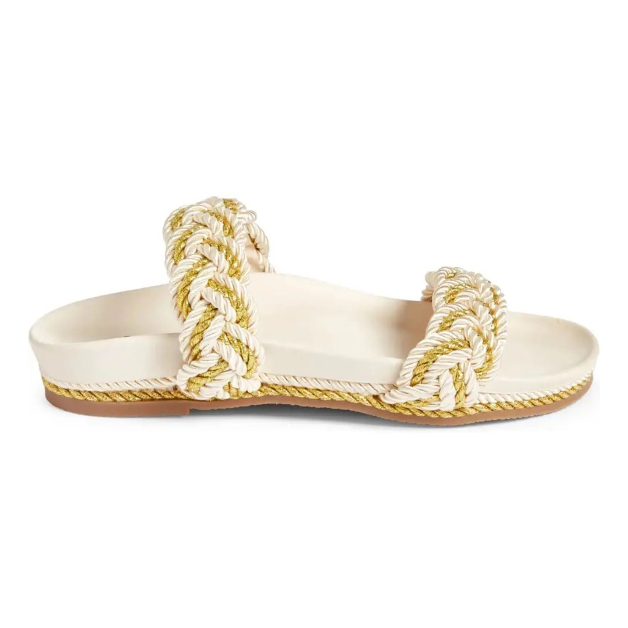 Michelle Footbed Sandal in Gold