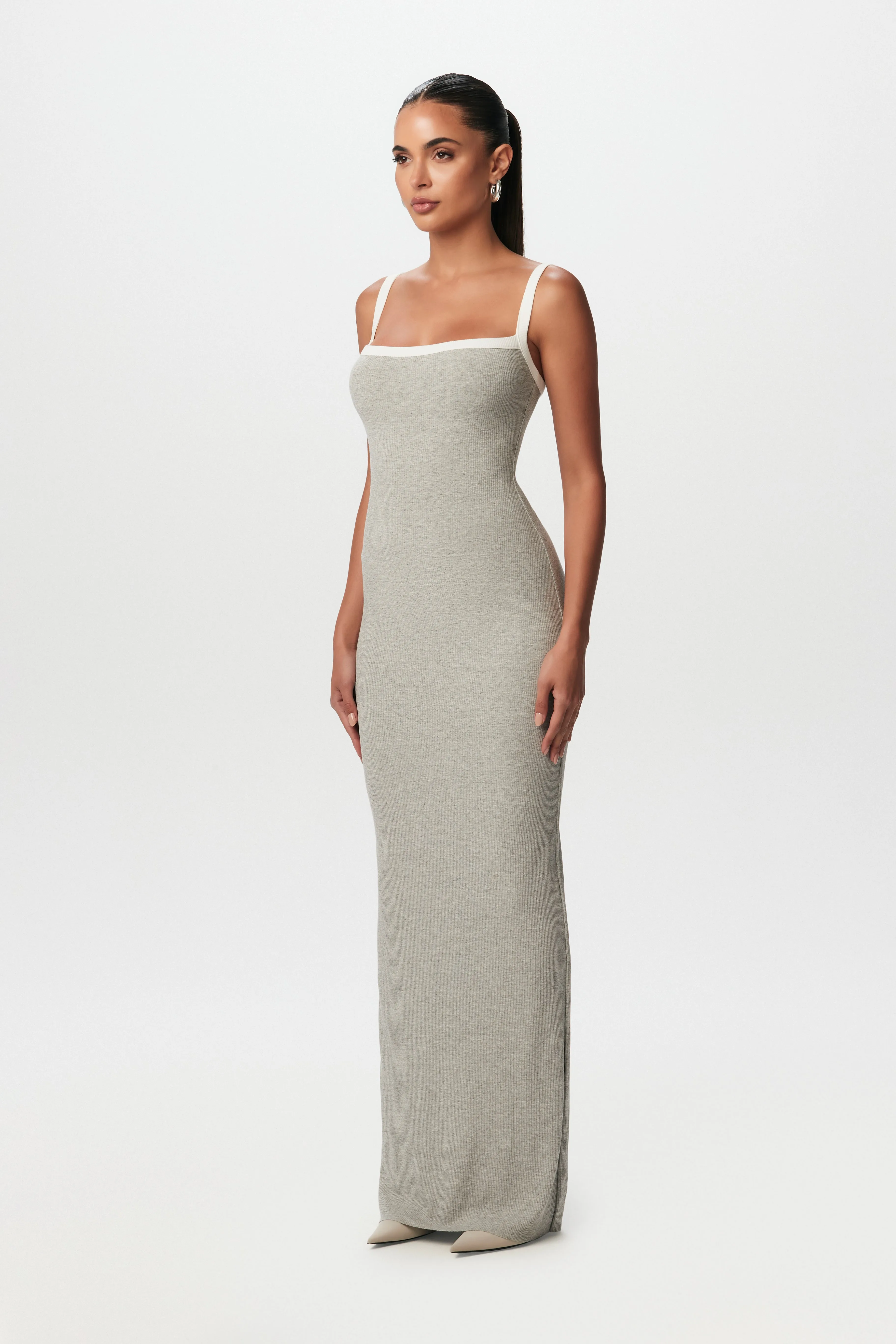 Micro Ribbed Tank Maxi Dress