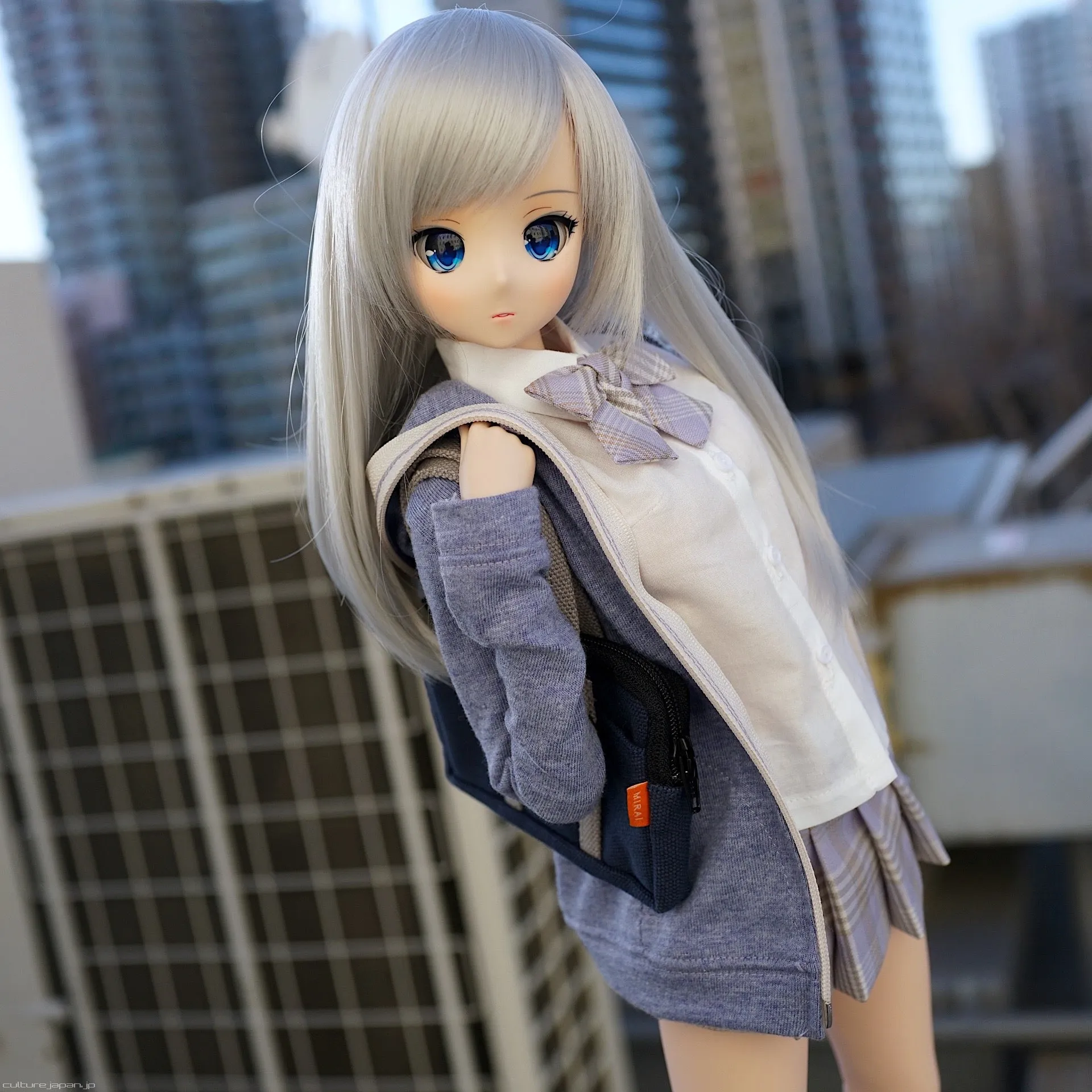 Mirai High School Uniform (Lavender)