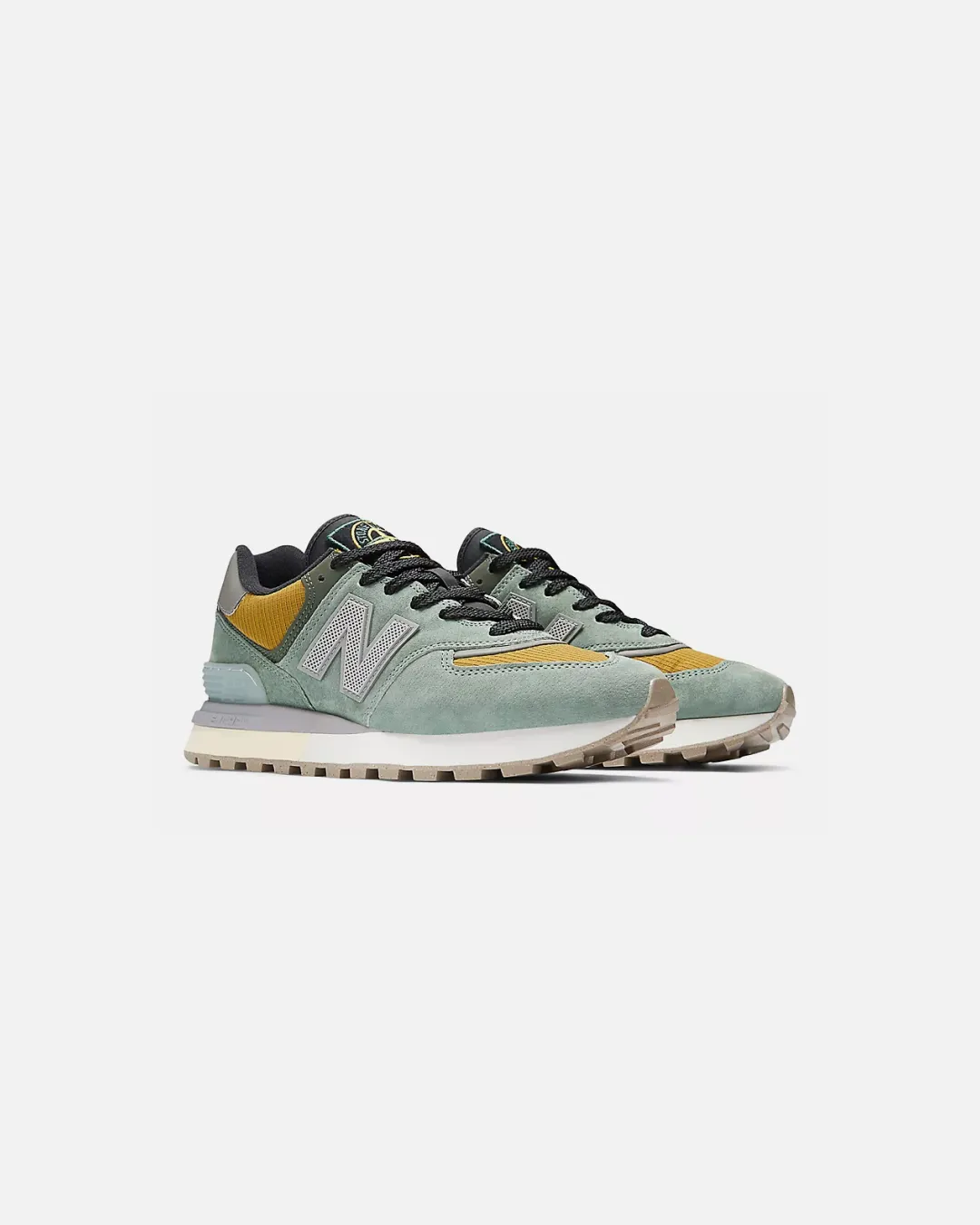 New Balance 574 Legacy x Stone Island Light Green Sneakers