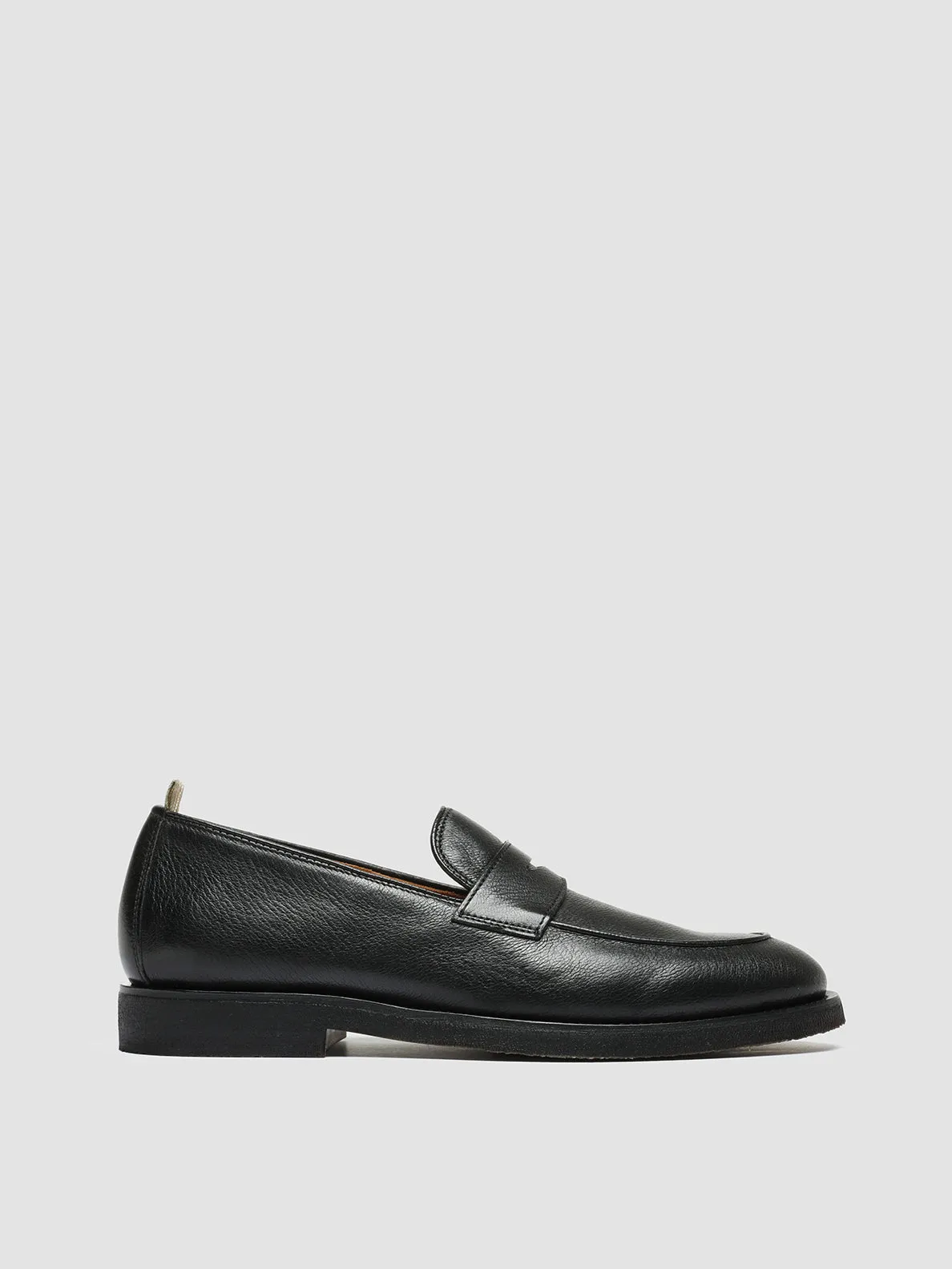 OPERA FLEXI 101 - Black Leather Penny Loafers