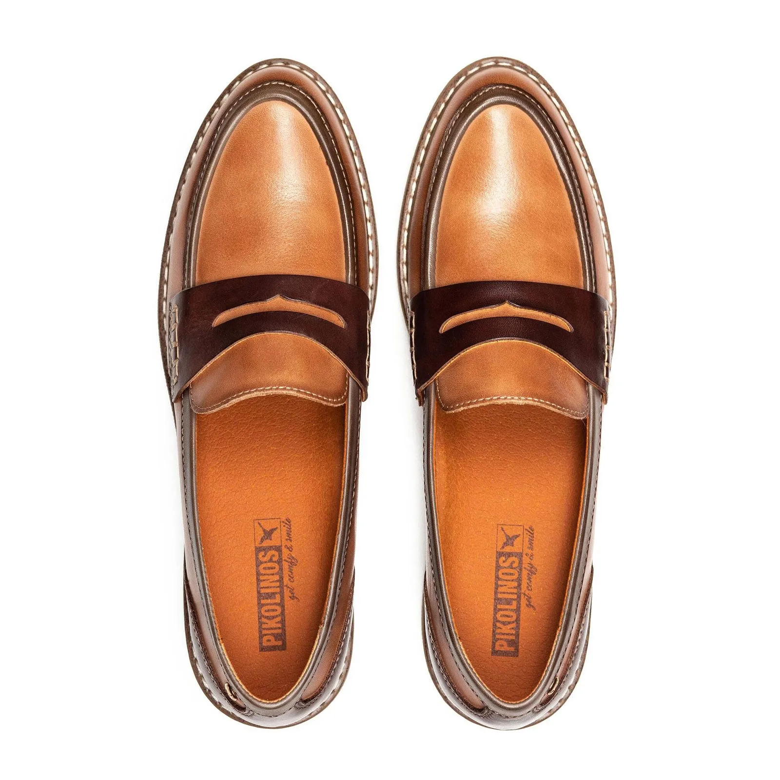 Pikolinos Aldaya W8J-3541C2 Slip On Loafer (Women) - Terracotta Leather