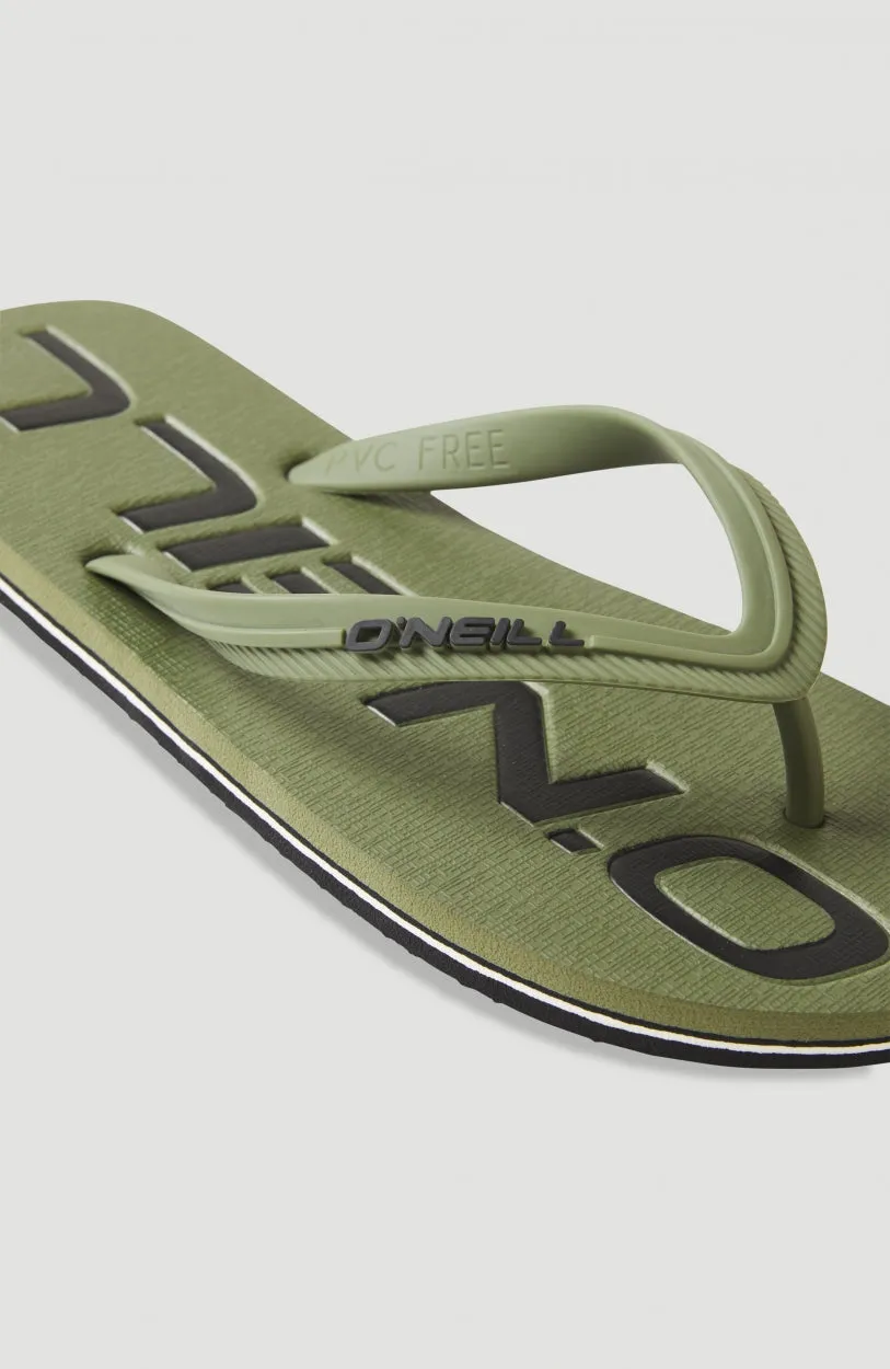 Profile Logo Sandals | Deep Lichen Green