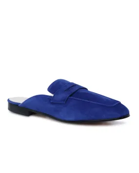 Riviera Mule Loafers in Cobalt