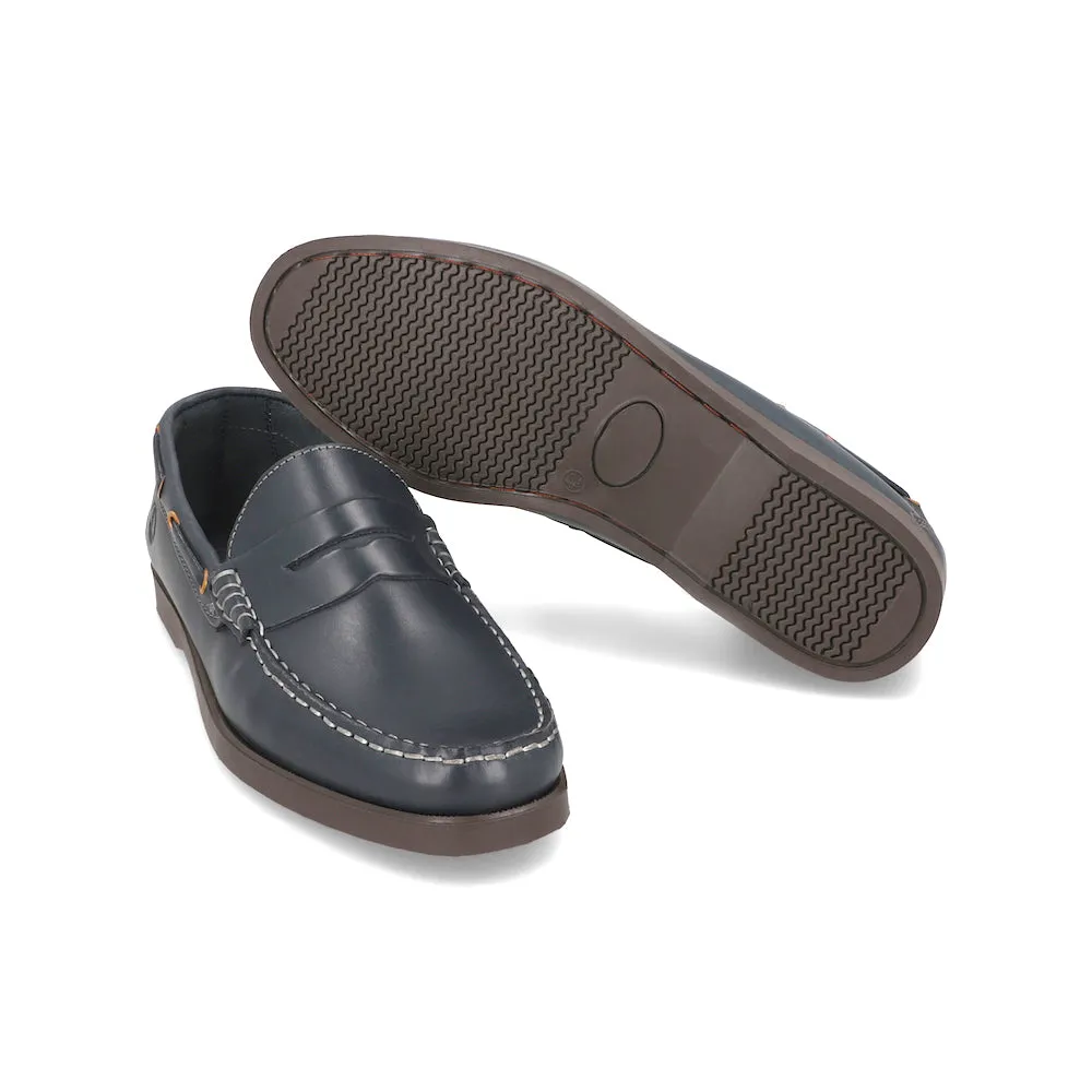 Sea Blue Monaco Penny Loafers