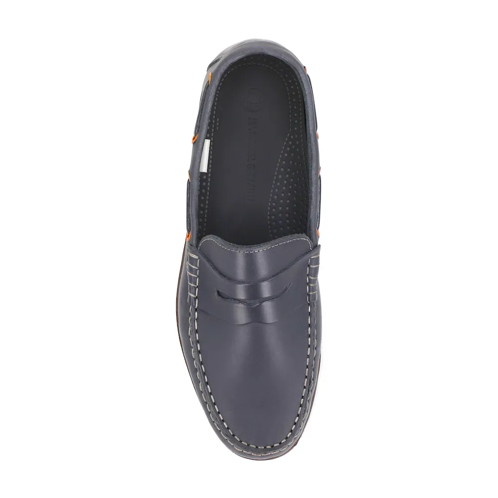 Sea Blue Monaco Penny Loafers