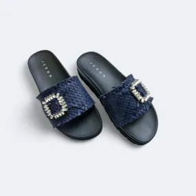 Sirena Handwoven Slide Sandals