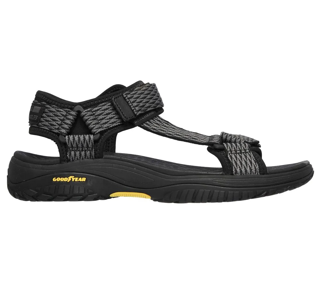 Skechers Lomell Rip Tide Sandal Black Gray Men's