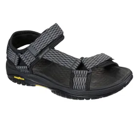 Skechers Lomell Rip Tide Sandal Black Gray Men's