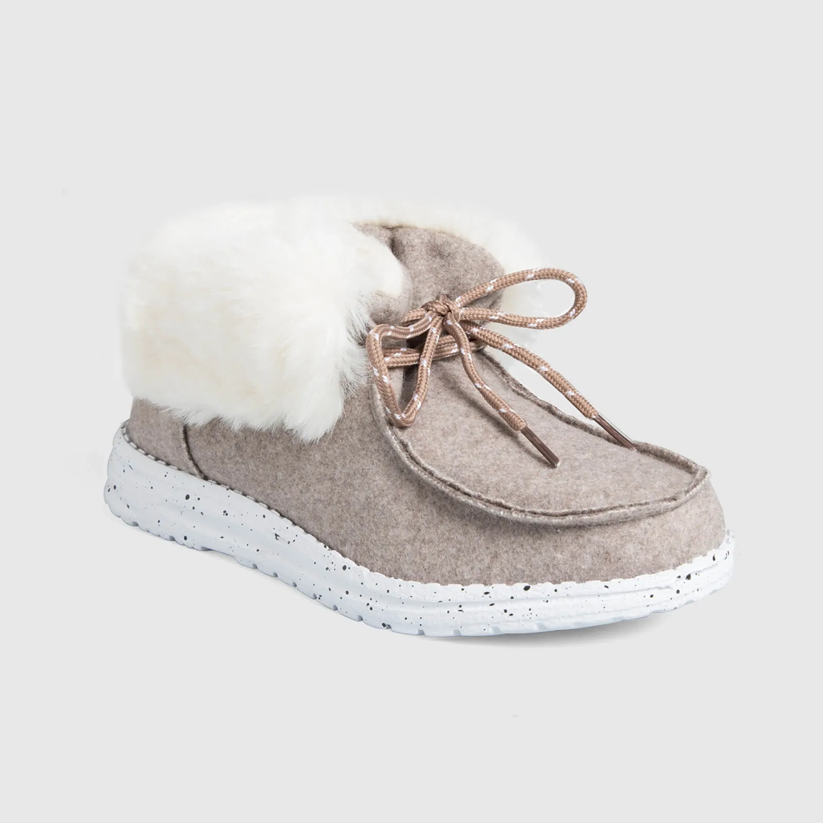 Slip on Loafers Warm Fur-Lined Boots Indoor & Outdoor