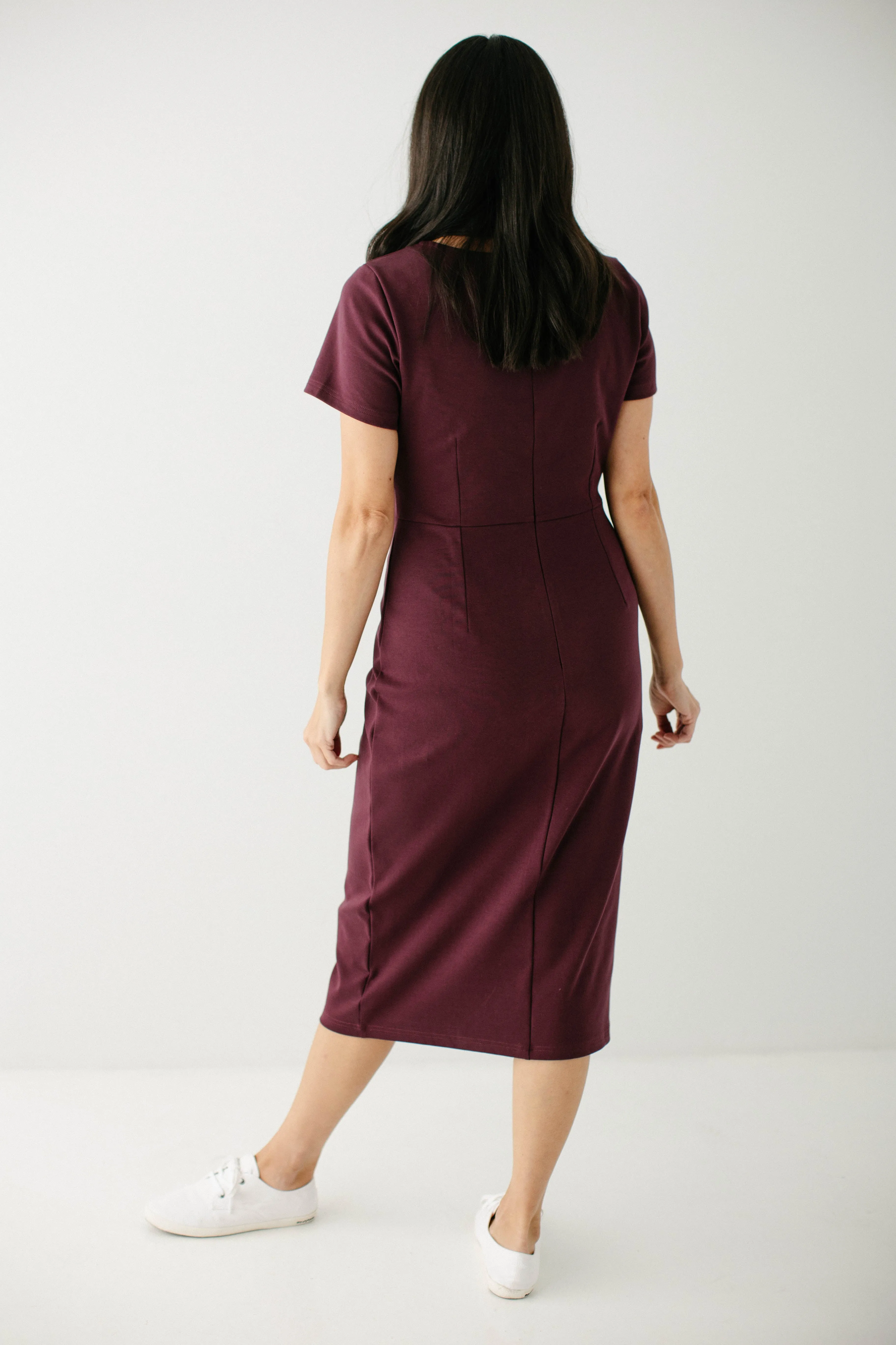 'Spencer' Ponte Knit Midi Dress