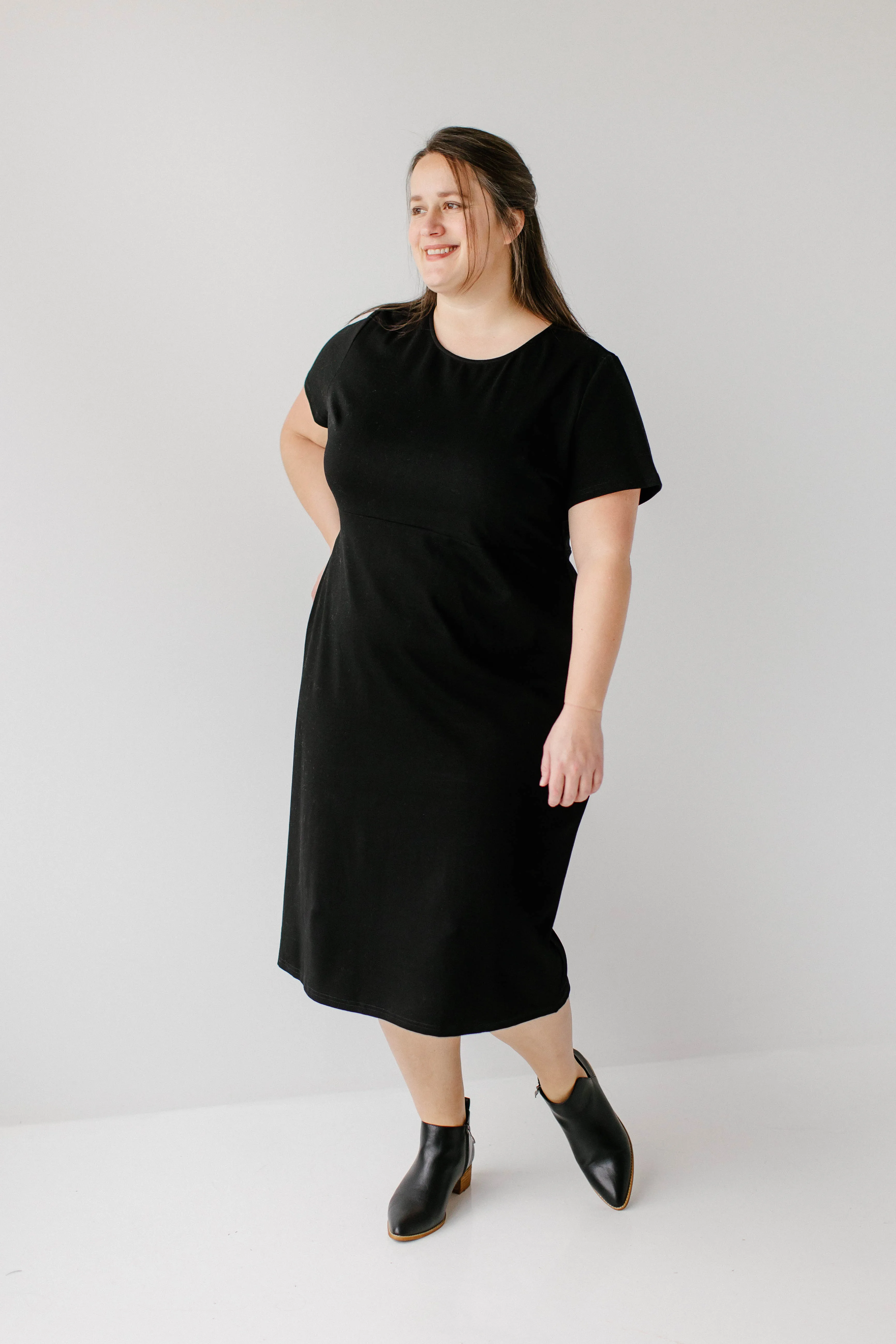 'Spencer' Ponte Knit Midi Dress