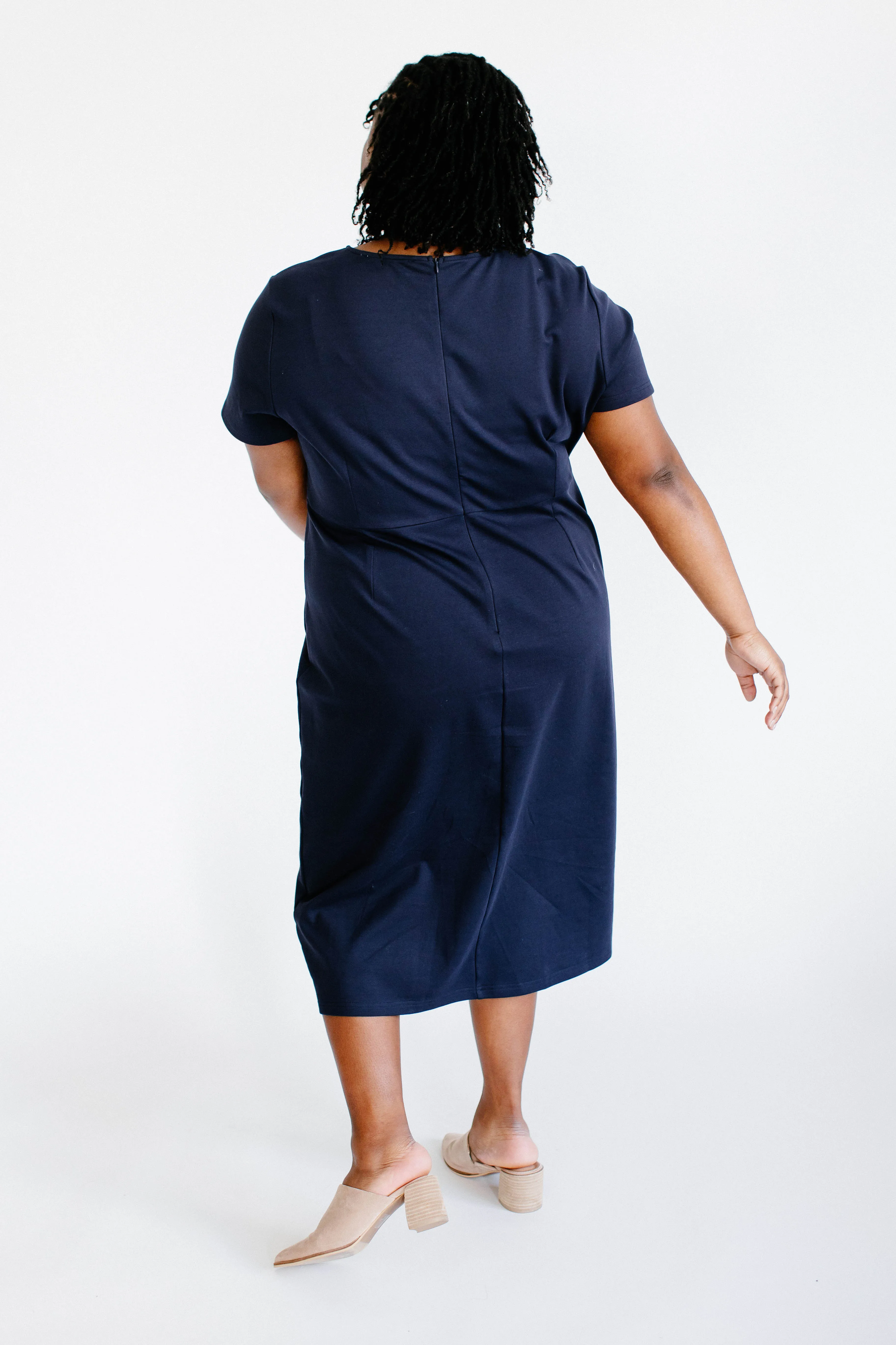 'Spencer' Ponte Knit Midi Dress