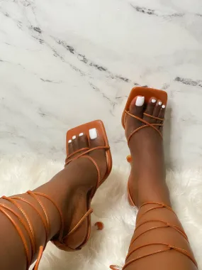 Stella Strappy Heels-Tan