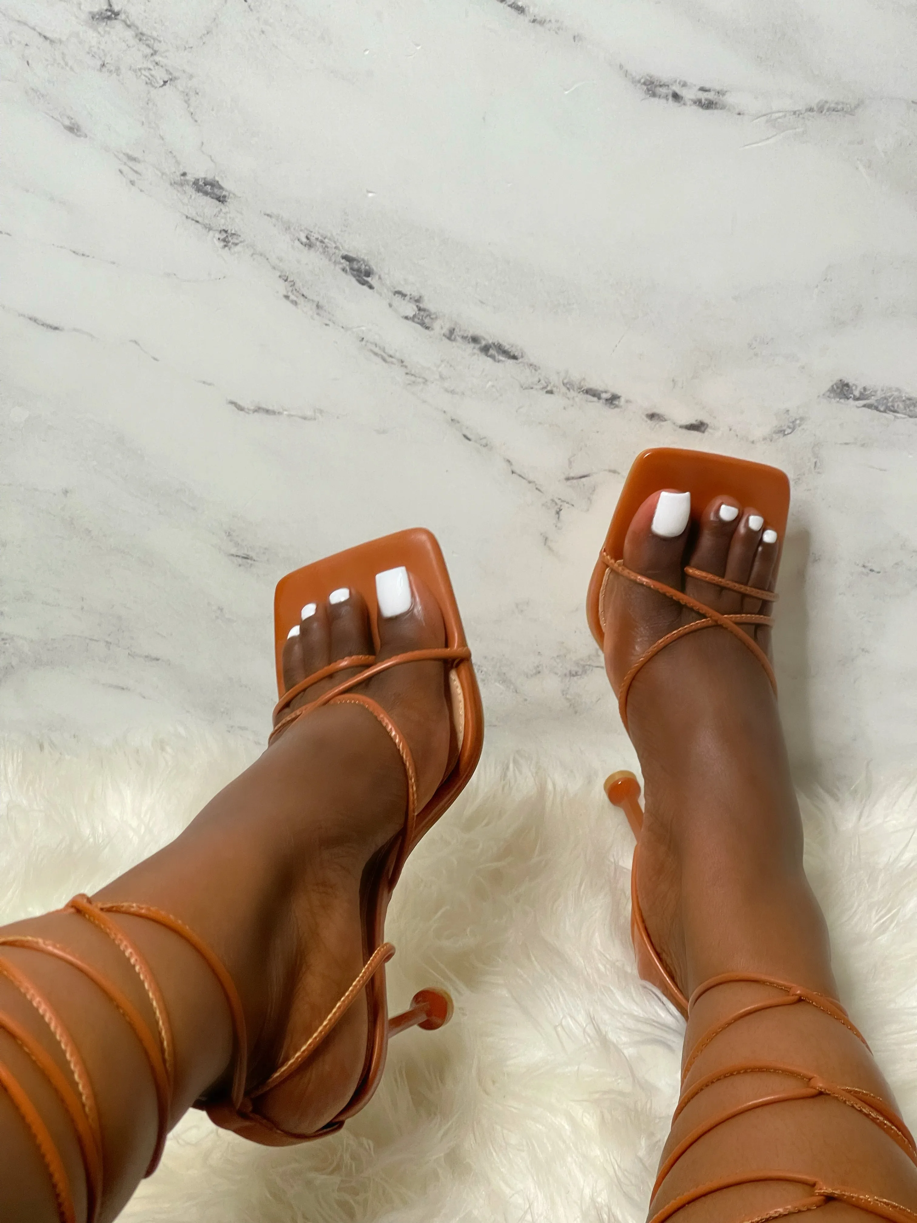 Stella Strappy Heels-Tan