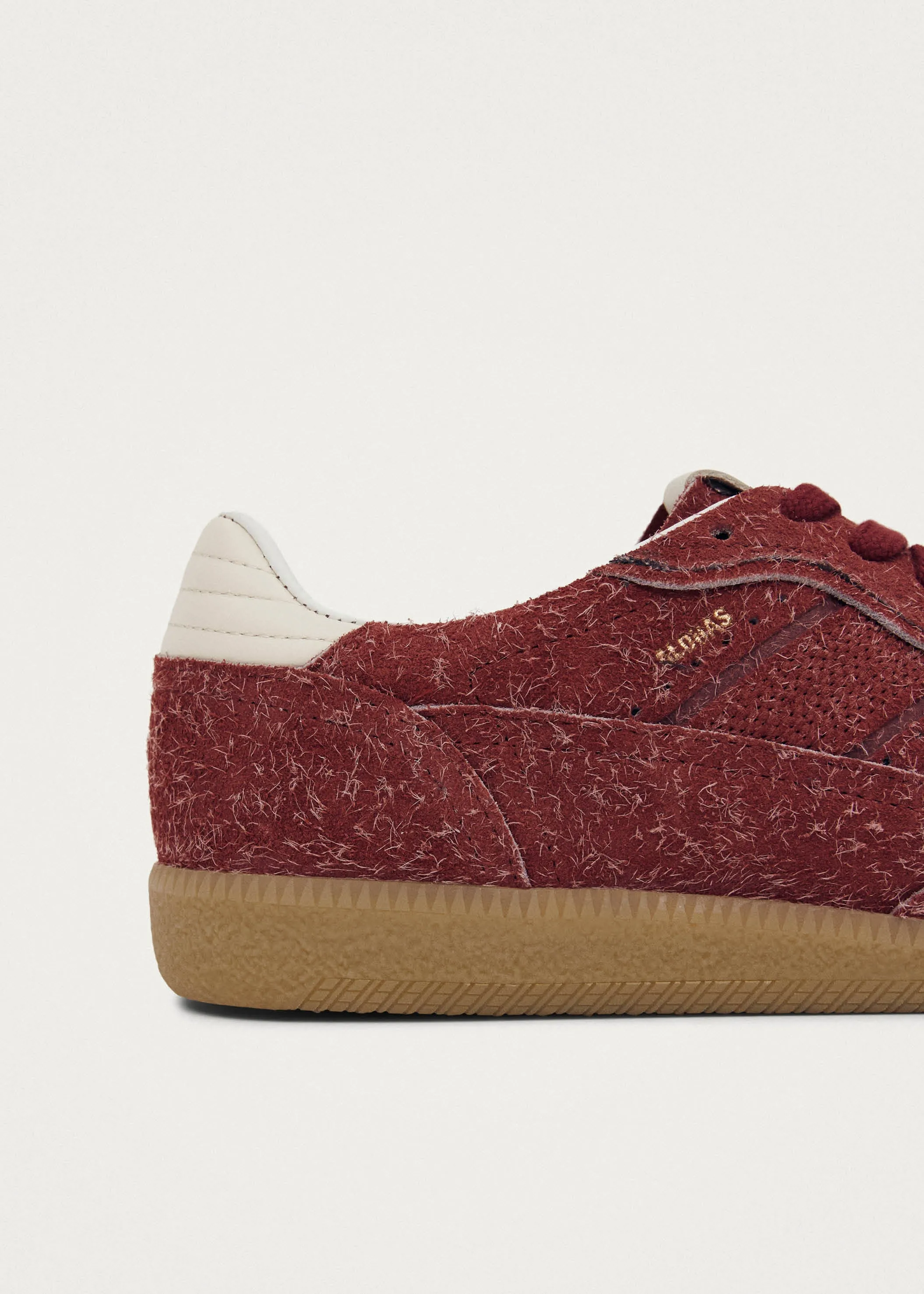 Tb.490 Rife Suede Fuzzy Red Leather Sneakers