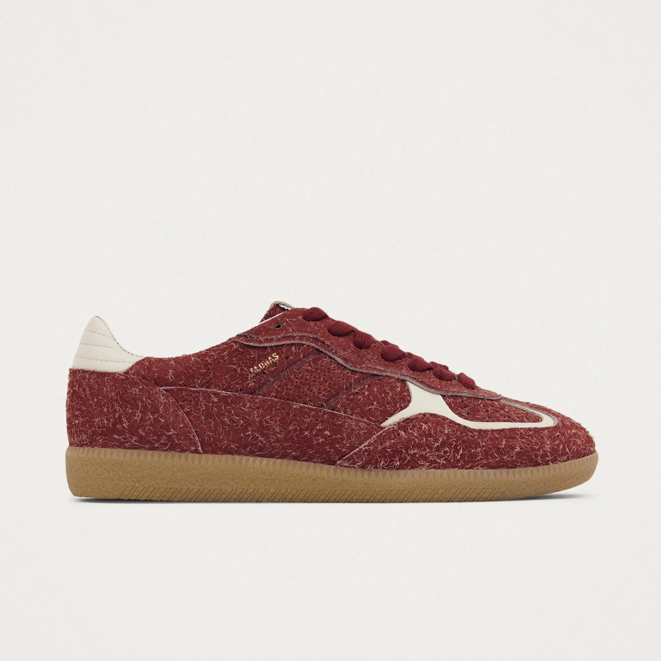 Tb.490 Rife Suede Fuzzy Red Leather Sneakers