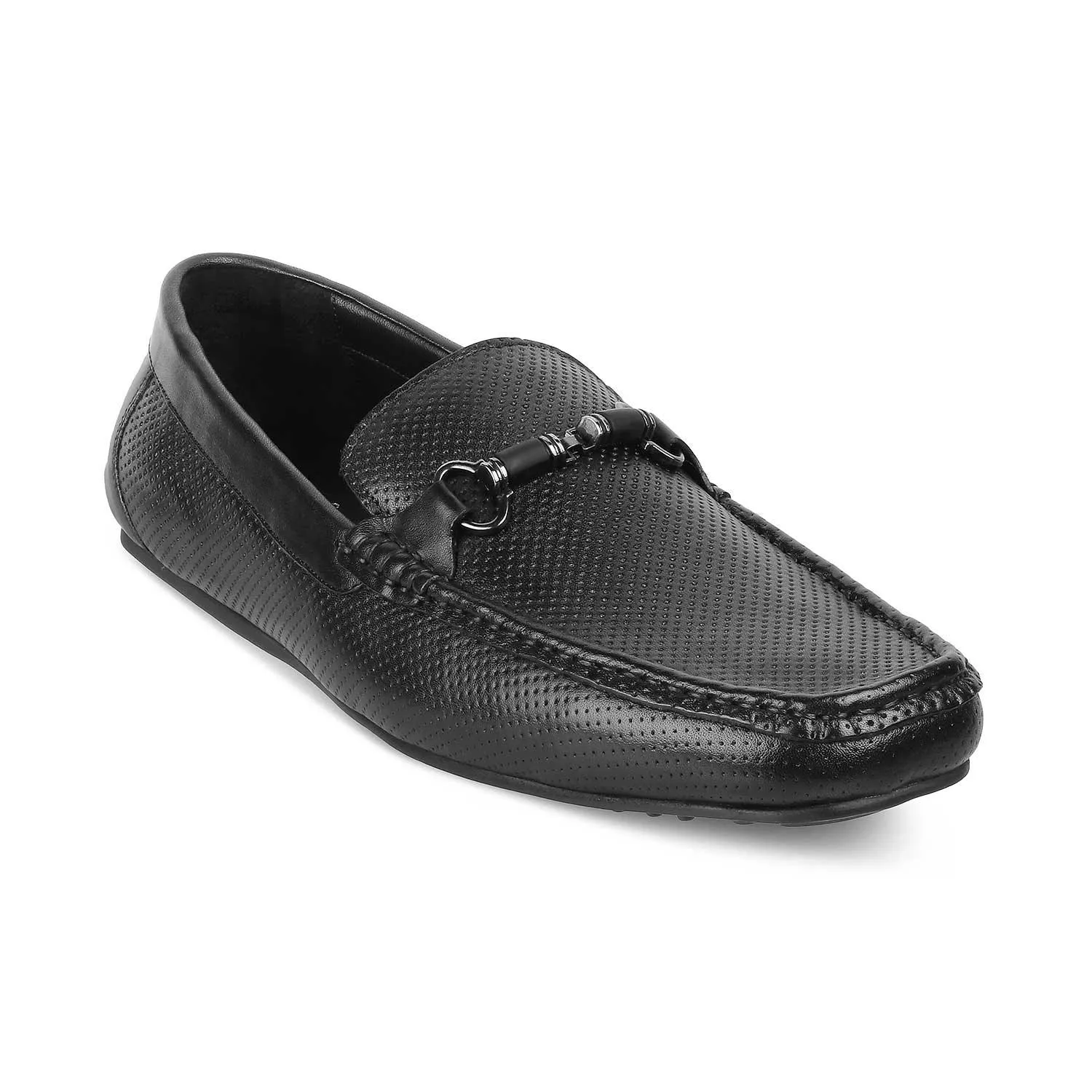 The Cenew Black Men's Leather Loafers Tresmode