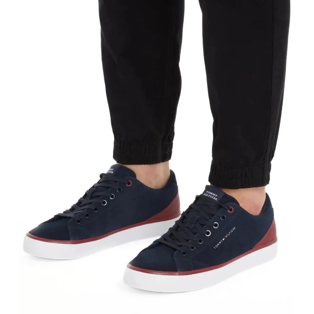 Tommy Hilfiger Th Hi Vulc Core Low Suede Sneakers Men FM0FM04817-NVY