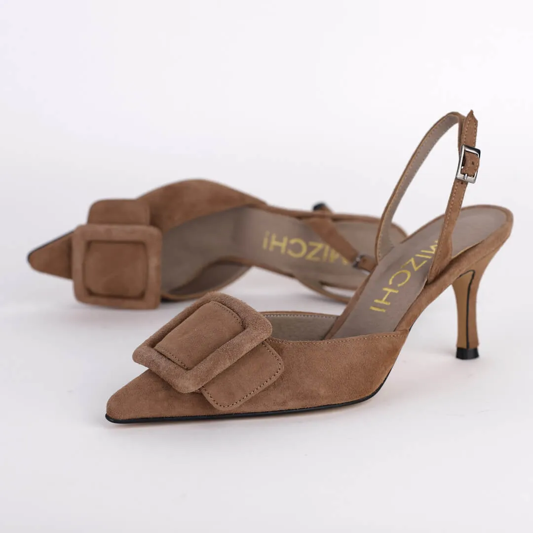 *UK size 2 - IMAGEM - beige, 7cm heels