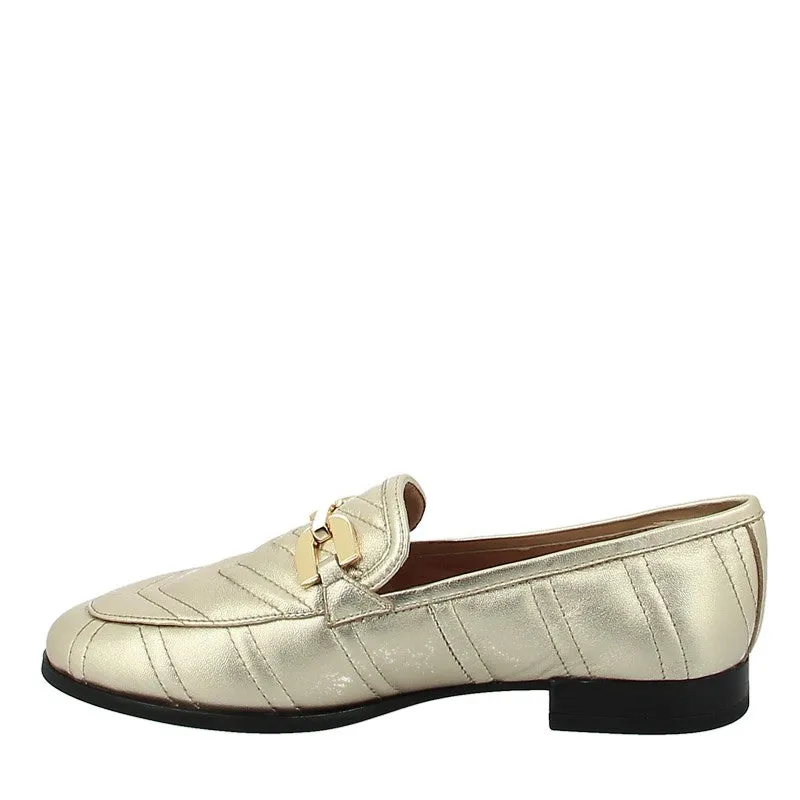 Unisa Dexter Gold Loafer