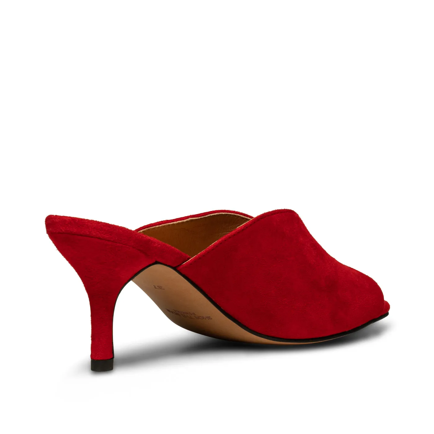 Valentine sandal suede - Fire Red