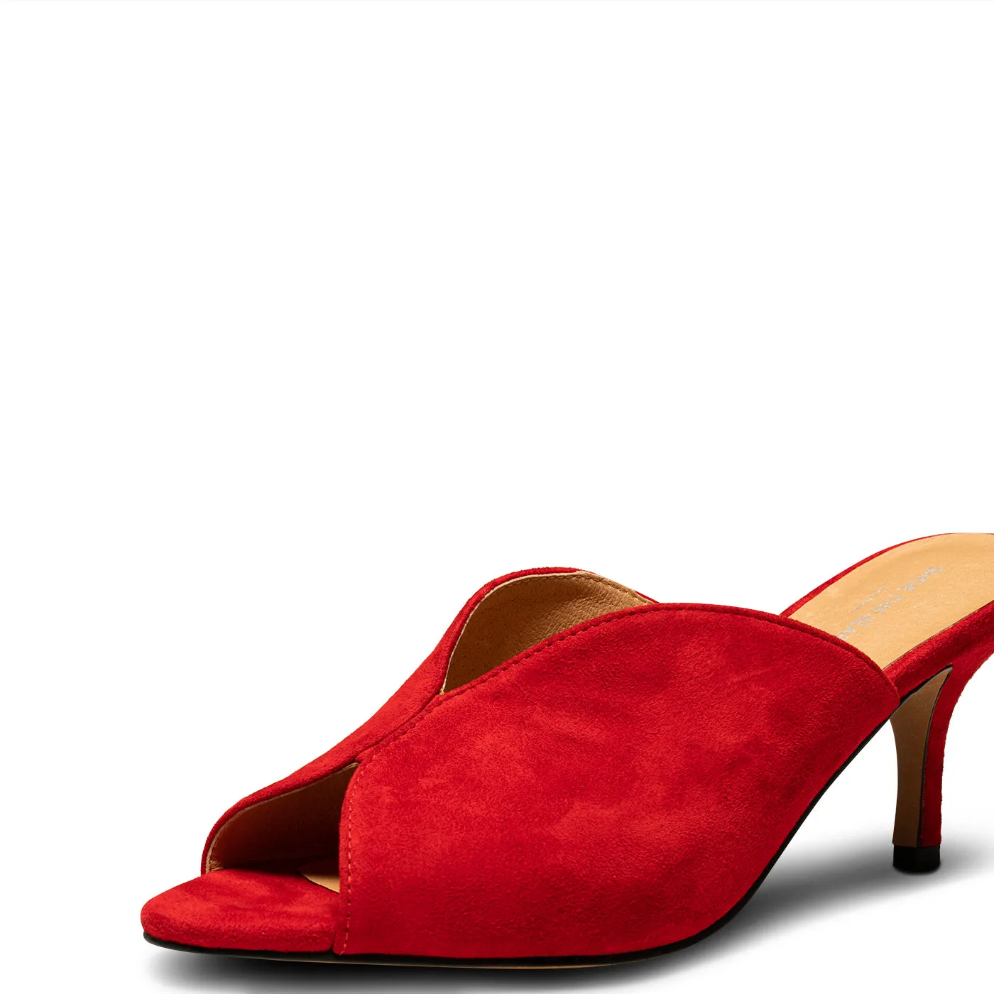 Valentine sandal suede - Fire Red