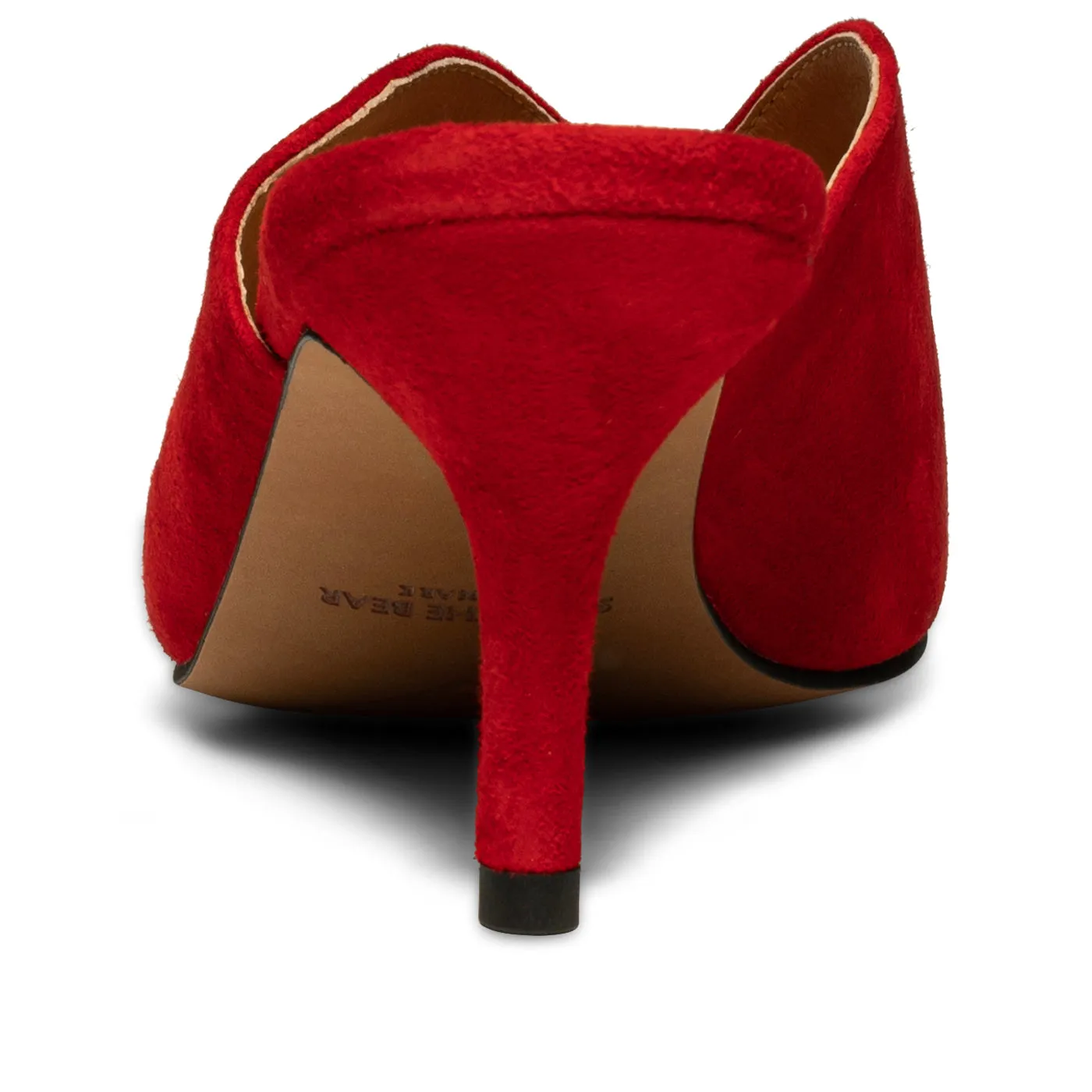 Valentine sandal suede - Fire Red