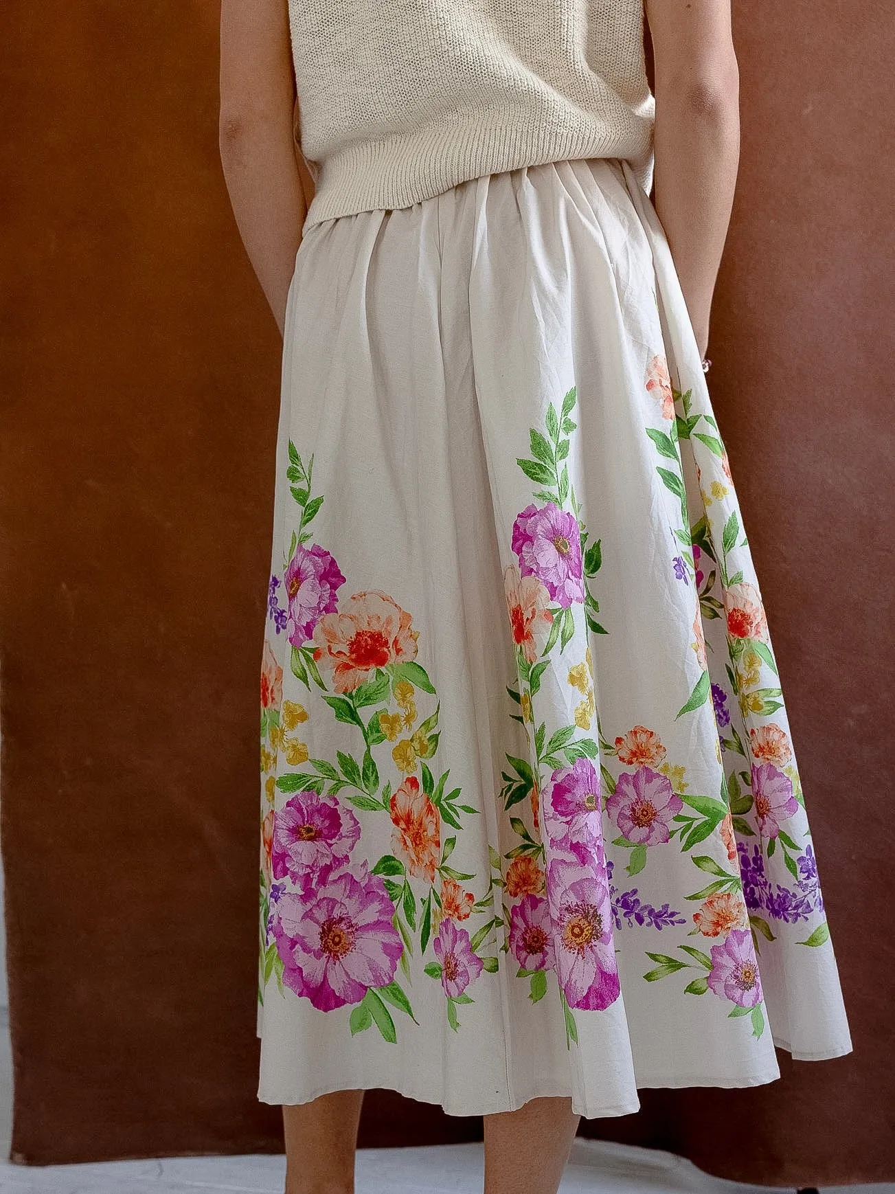 Veronica Floral Midi Skirt