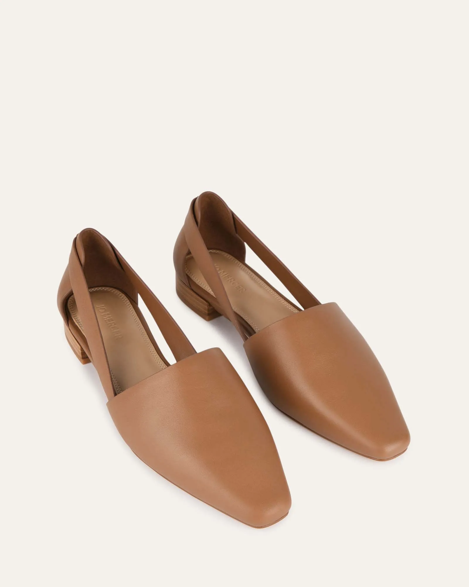 WILLA CASUAL FLATS CARAMEL LEATHER