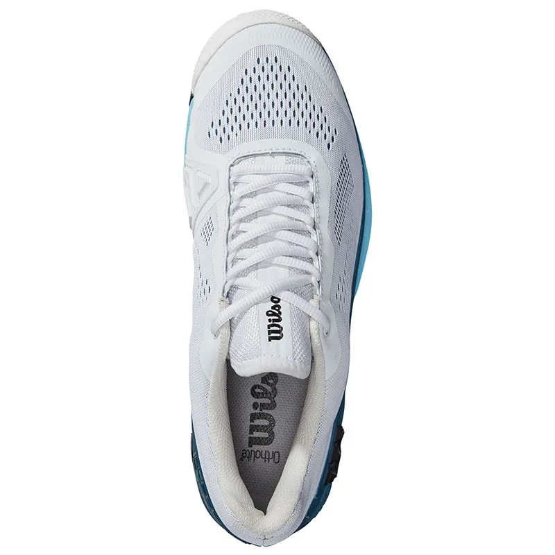 Wilson Men's Rush Pro 4.0 Tennis Shoes White Blue