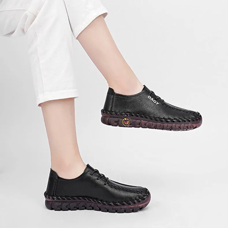 Women Loafers Shoes Soft Leather Flats