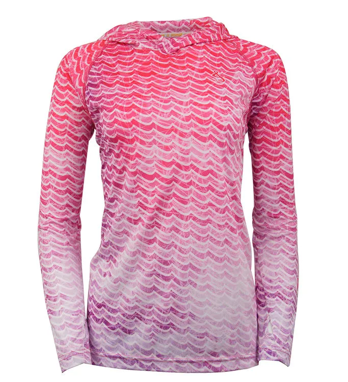 Women's Waves L/S UV Fishing Hoodie