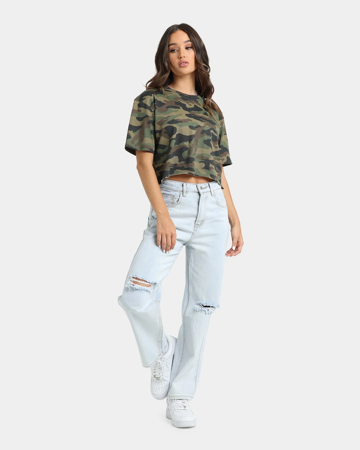 XXIII Women's Ura Crop Jeans Washed Blue