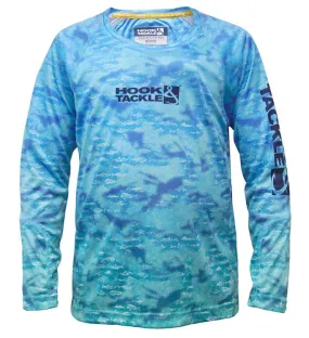 Youth Fish Fractal UV Fishing Shirt (8-20)