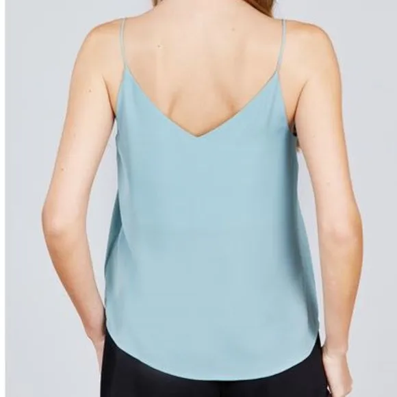 Zoey Sea Blue Camisole Top