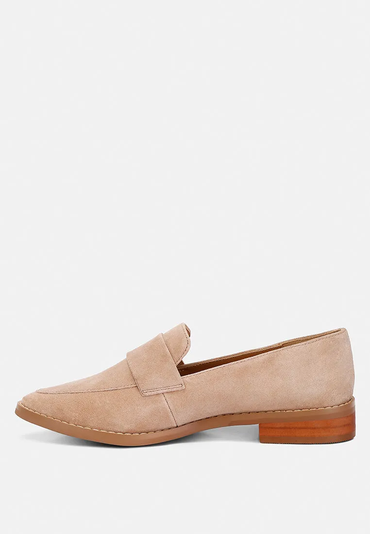 Zofia Suede Penny Loafers