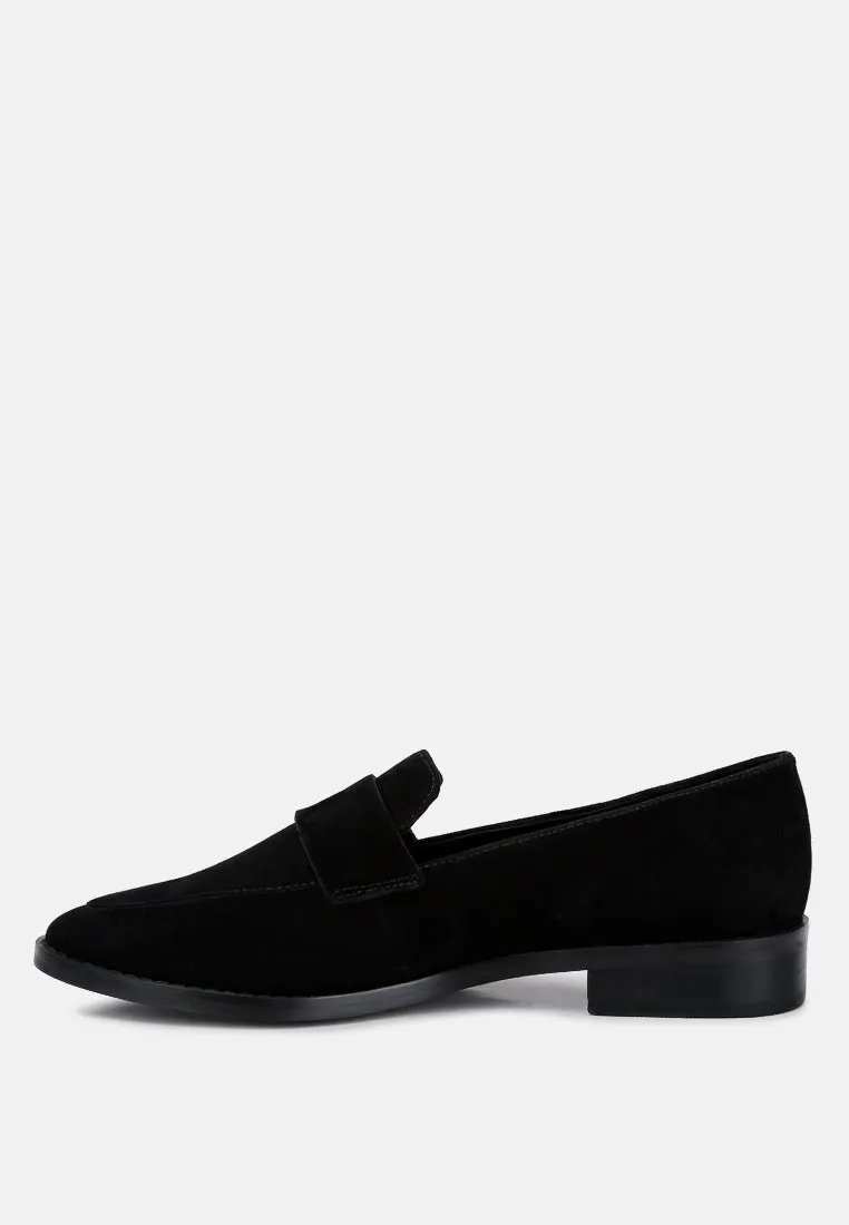 Zofia Suede Penny Loafers