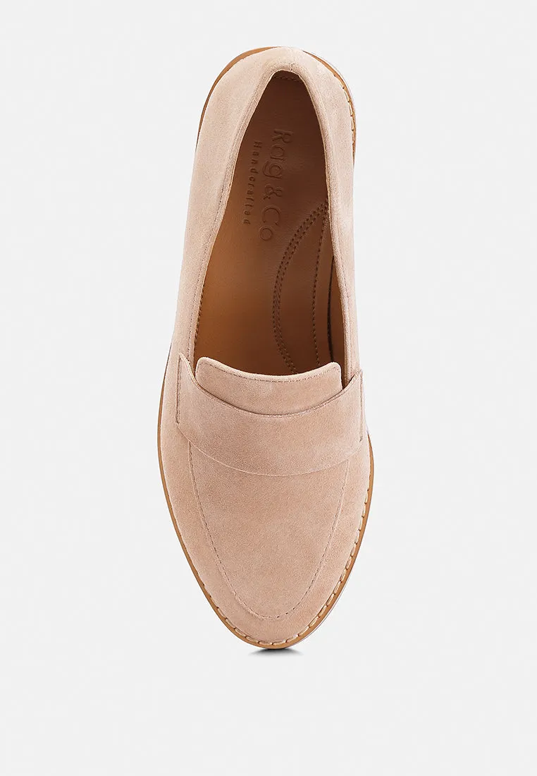 Zofia Suede Penny Loafers