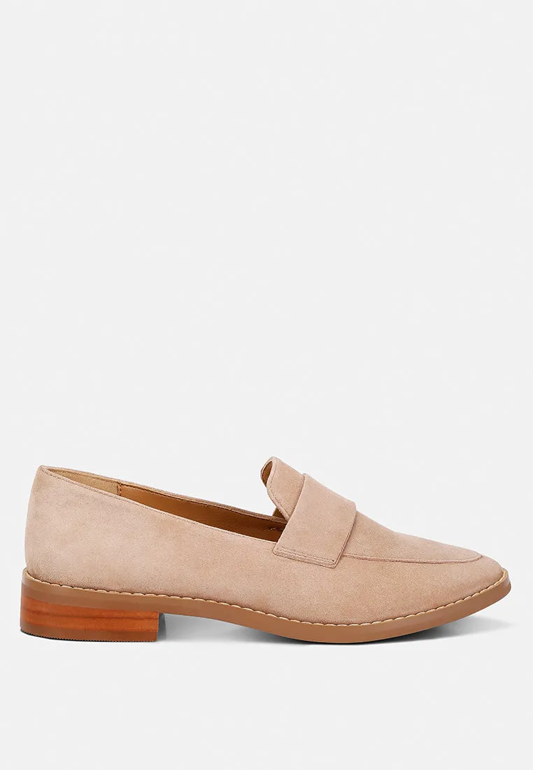 Zofia Suede Penny Loafers